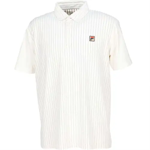 FILA Polo Shirts Men's Ecru Polo Collar Moderate