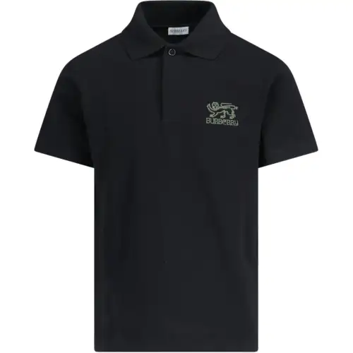 Burberry Logo Embroidered Polo Shirt