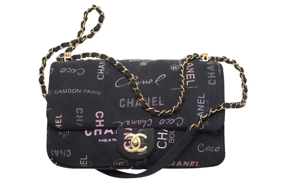 CHANEL Classic Flap CF Denim Flap Bag Chain Bag, Shoulder Bag, Crossbody Bag Women's Black