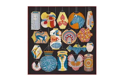 HERMES Carre Scarves Women's Black