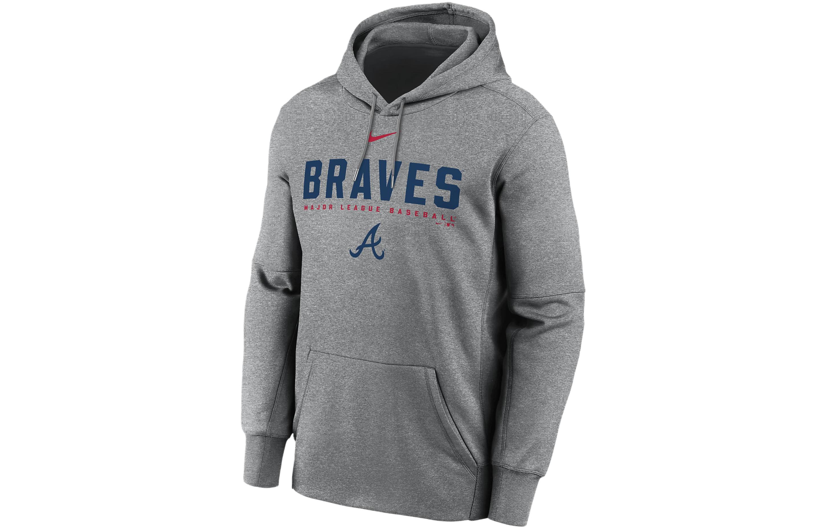Nike MLB Collaboration Atlanta Braves Sweatshirt Atlanta Braves Men's Gray