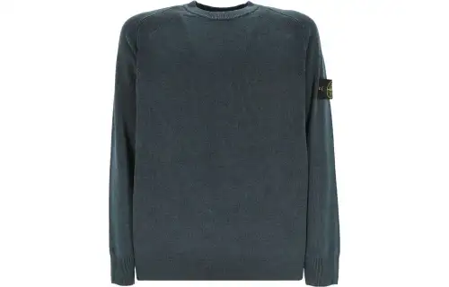 STONE ISLAND Sweatshirts Men's Dark Blue Crew Neck Moderate