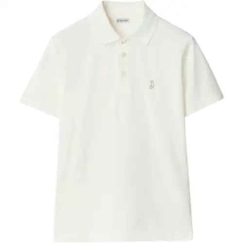 Burberry embroidered-logo polo shirt