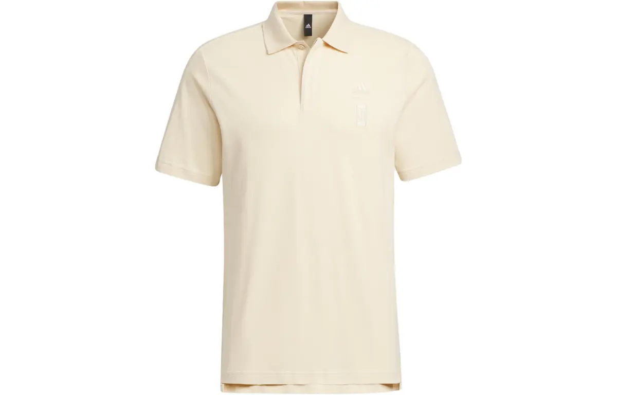Adidas Wuji Series Polo Shirts Men's Sand Strata Polo Collar Moderate Straight Fit