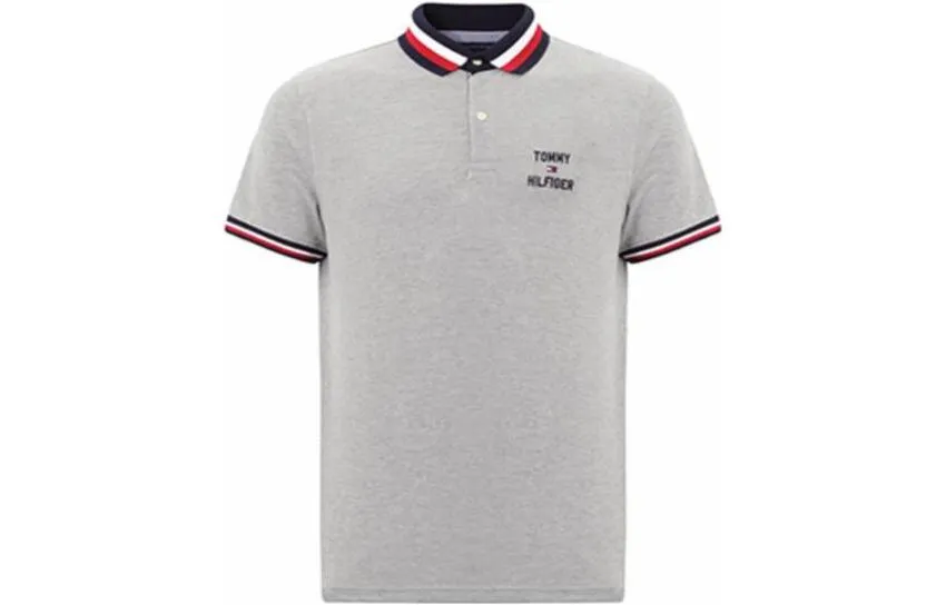 Tommy Hilfiger Polo Shirt Men's Gray