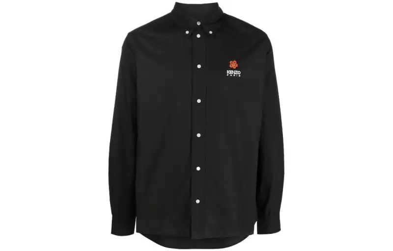 KENZO Boke Flower Embroidered Long Sleeved Shirt