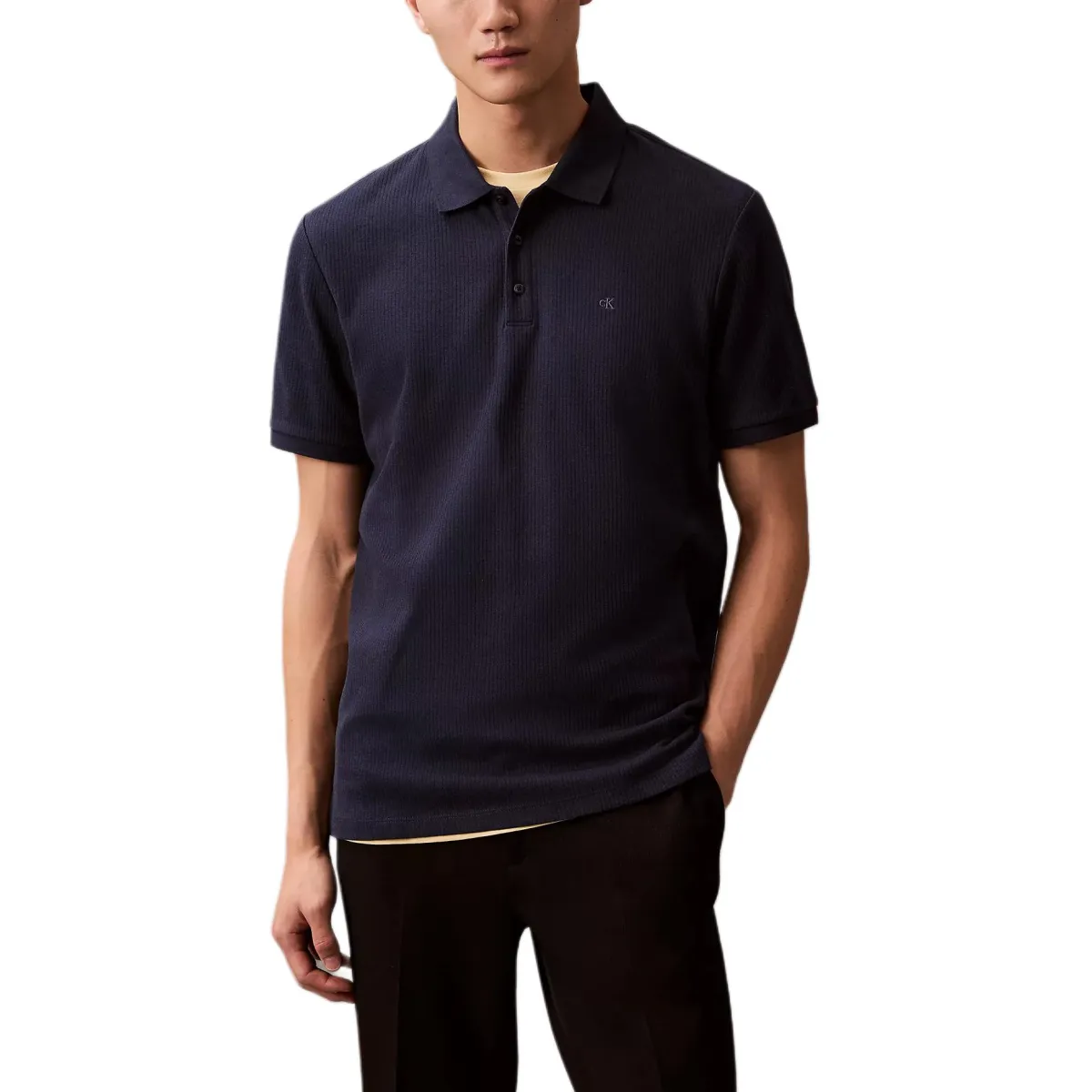 CALVIN KLEIN Polo Shirt Men's Dark Blue