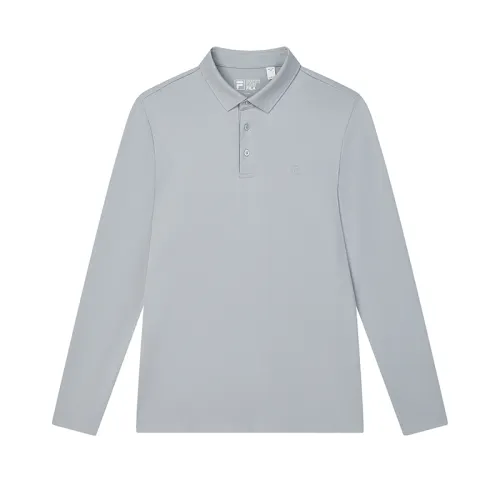 FILA Polo Shirts Men's Gel Gray Moderate Straight Fit