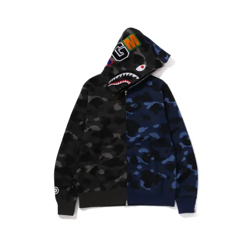Bape Color Camo 1/2 Shark Full Zip Hoodie