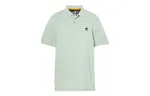 Timberland Polo Shirts Men's Light Green Polo Collar Moderate Straight Fit