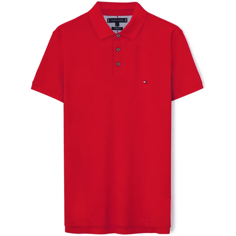 Tommy Hilfiger Polo Shirt Men's Dark Red
