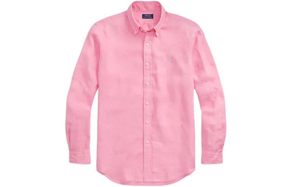 Polo Ralph Lauren SS24 Shirt Classic Version Men's Bright Pink