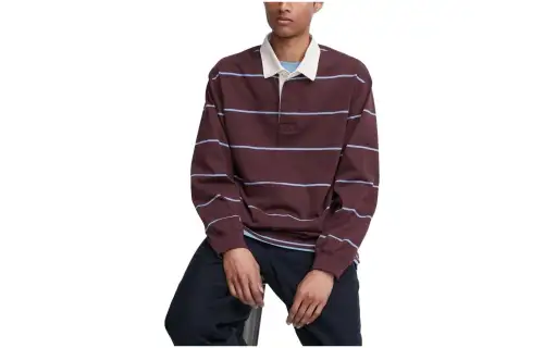 UNIQLO Polo Shirt Unisex Burgundy