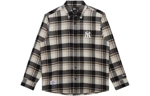 New Era Shirts Unisex Black Lapel Moderate