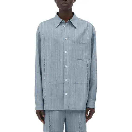 Bottega Veneta Shirt Men's Cyan