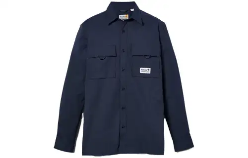 Timberland Shirts Men's Blue Lapel Moderate Other