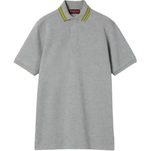 GUCCI Short Sleeved Piquet Polo Shirt