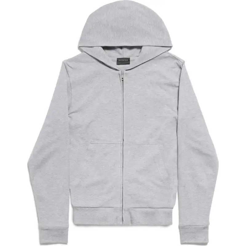 Balenciaga FW24 Sweatshirt Slim Fit Unisex Gray White