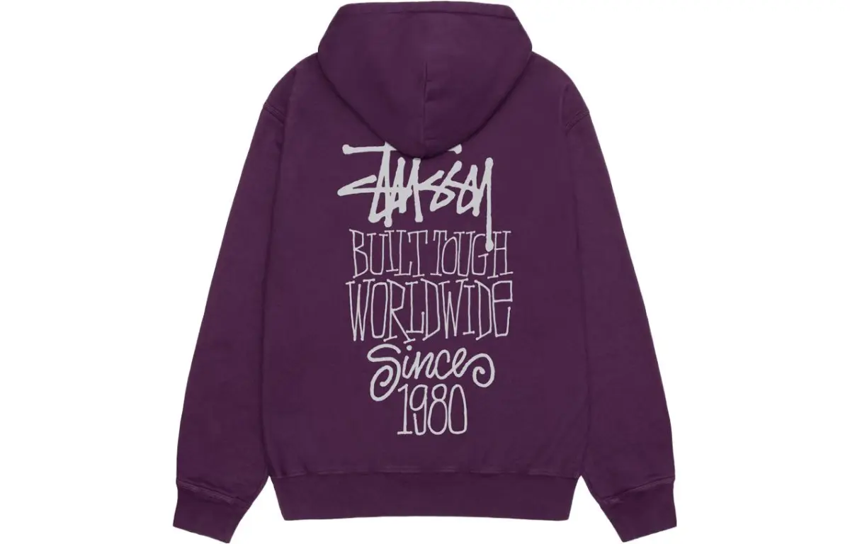 Stussy Pigment Dyed Built Tough Hoodie