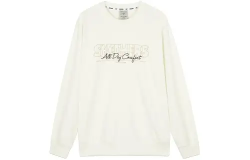 Skechers Colorful Sweatshirt Unisex Marshmallow White
