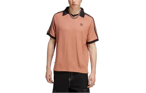 adidas originals Adicolor Classics Waffle Polo Shirt Brown