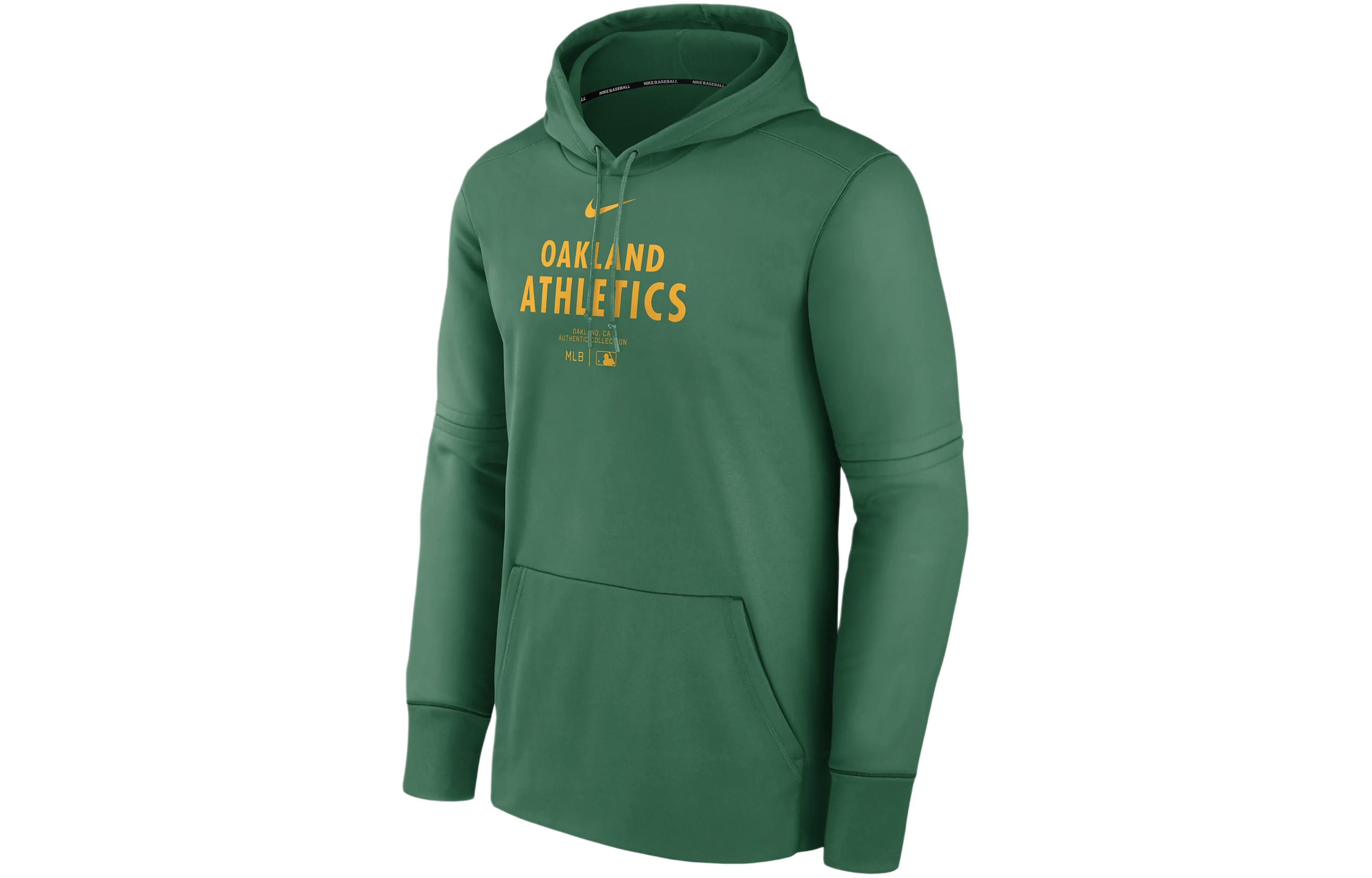 Nike Oakland Athletics Authentic Collection Practice Sweatshirt Men's Green