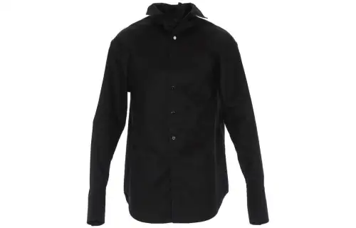 Balenciaga Shirts Men's Black Lapel Moderate Other