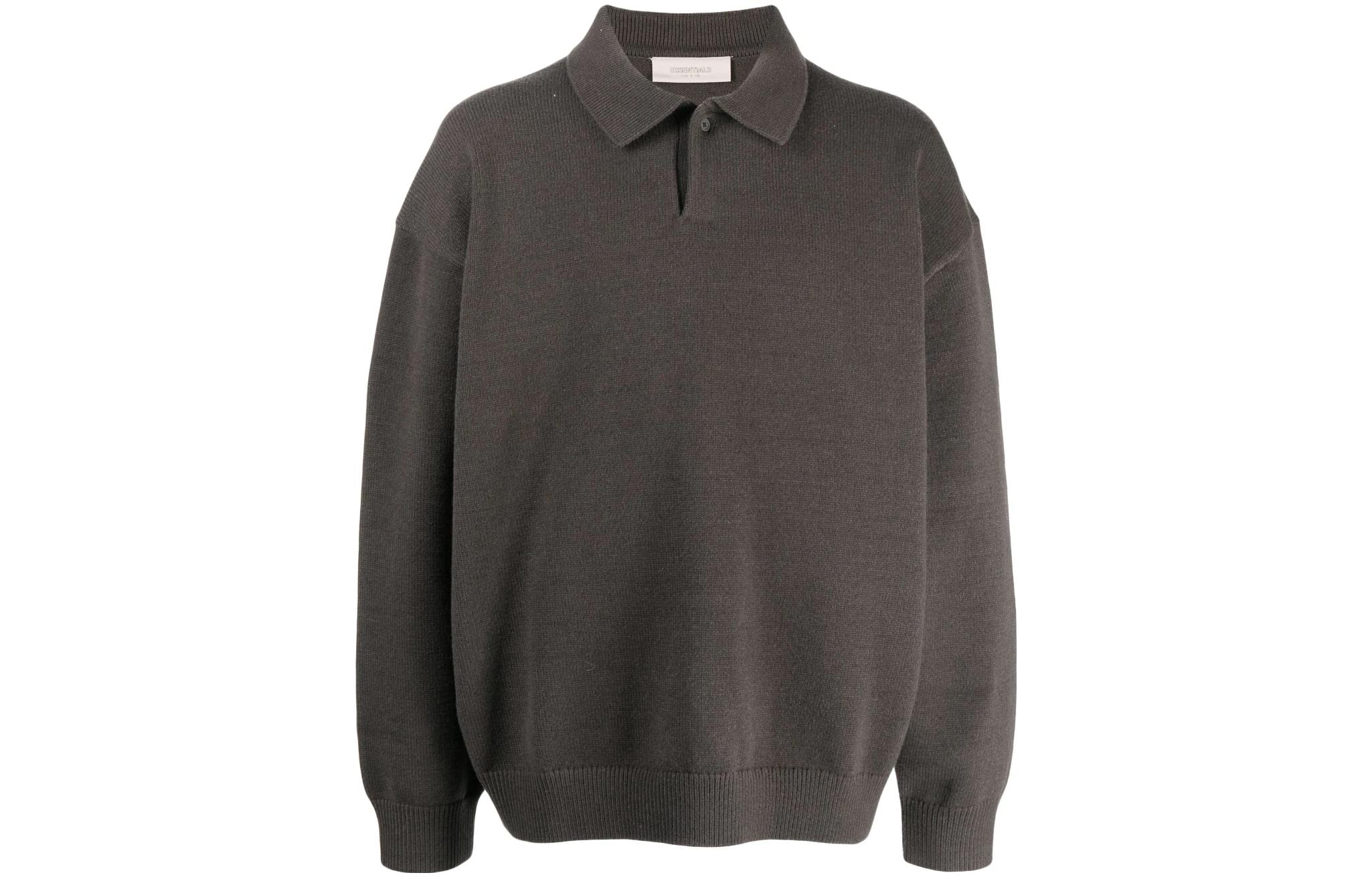 Мужское поло Fear of God Essentials (серое)