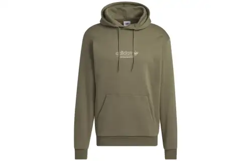 Adidas Originals Sweatshirts Men's Olive Green Hooded Moderate Other