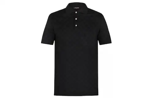 LOUIS VUITTON SS23 Polo Shirt Men's Black