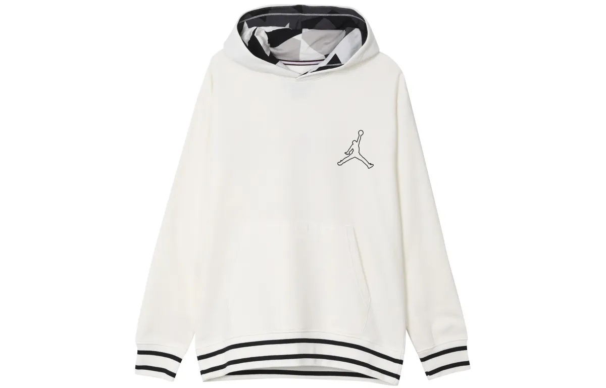 Jordan Sweatshirts Men's White Hooded Thickened Regular