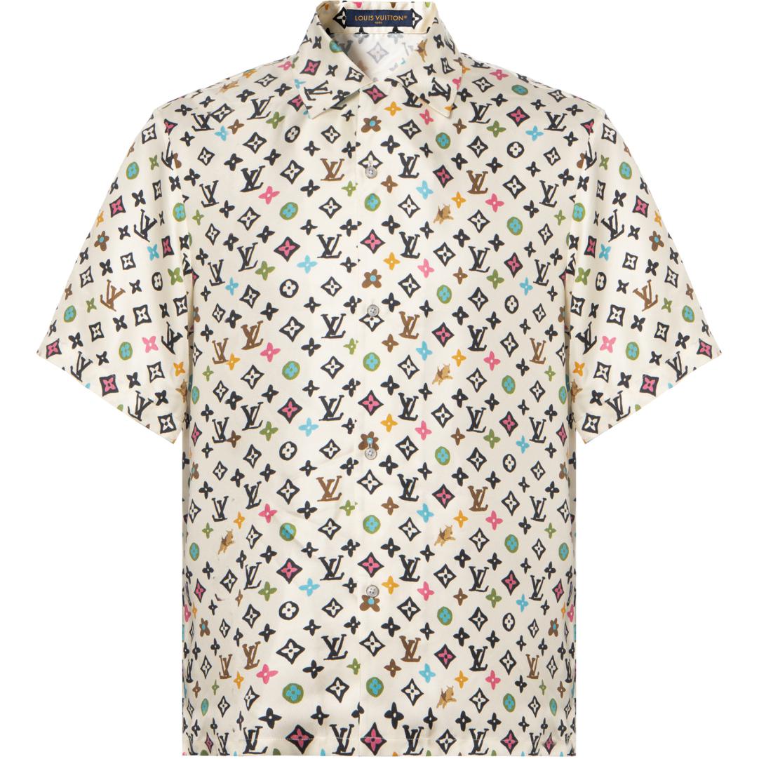 Мужская рубашка Louis Vuitton LOUIS VUITTON x Tyler SS24 Logo (светло-бежевая)
