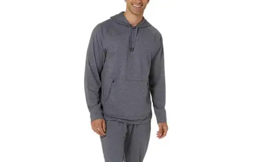 Asics Tech Pull Over Hoodie Sweatshirt Men's Gray