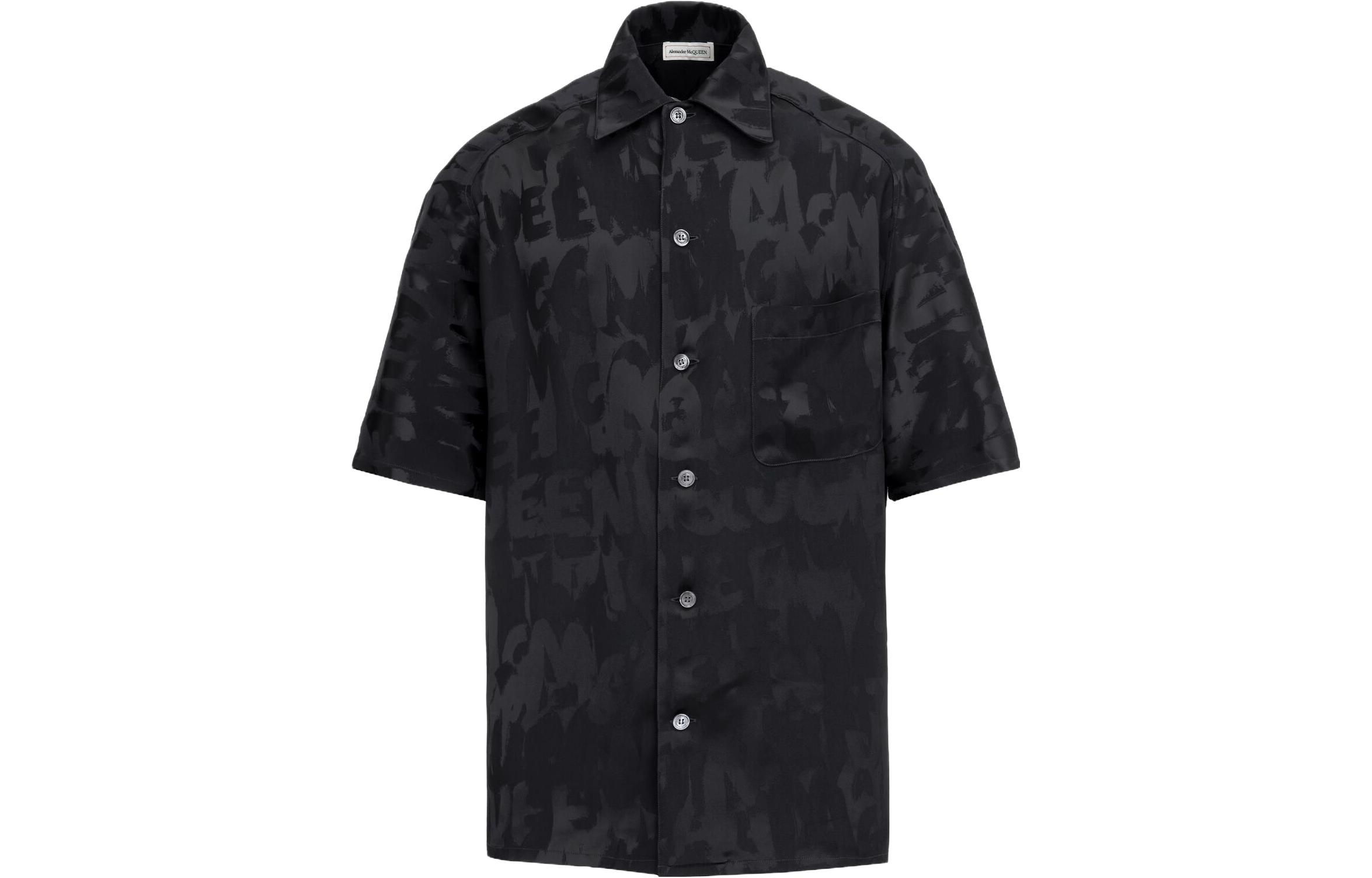 Мужская рубашка Alexander McQueen Shirt (черная)