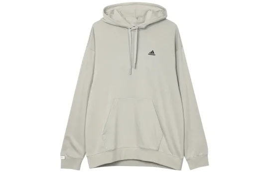 Adidas SWEAT Logo Hoodie Sweatshirt Unisex Metallic Gray