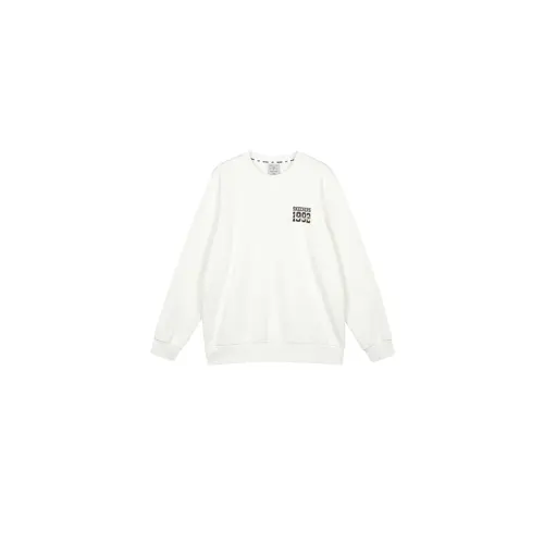 Skechers Colorful Sweatshirt Unisex Marshmallow White