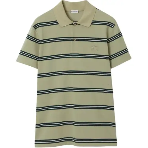 Burberry striped cotton polo shirt