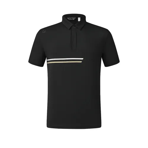 FILA Golf Polo Shirt Men's Pitch Black