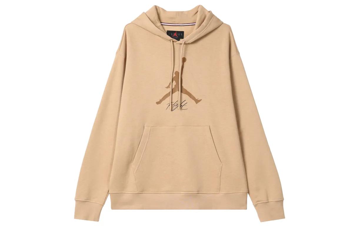 Jordan Sweatshirts Men's Khaki Hooded Moderate Regular