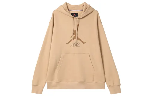 Jordan Sweatshirts Men's Khaki Hooded Moderate Regular