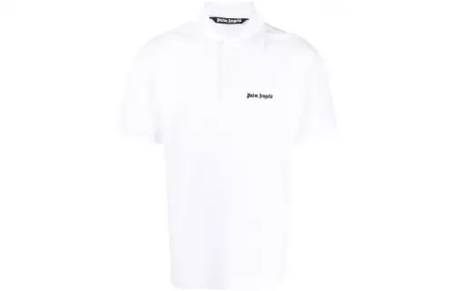 PALM ANGELS Logo Embroidered Polo Shirt