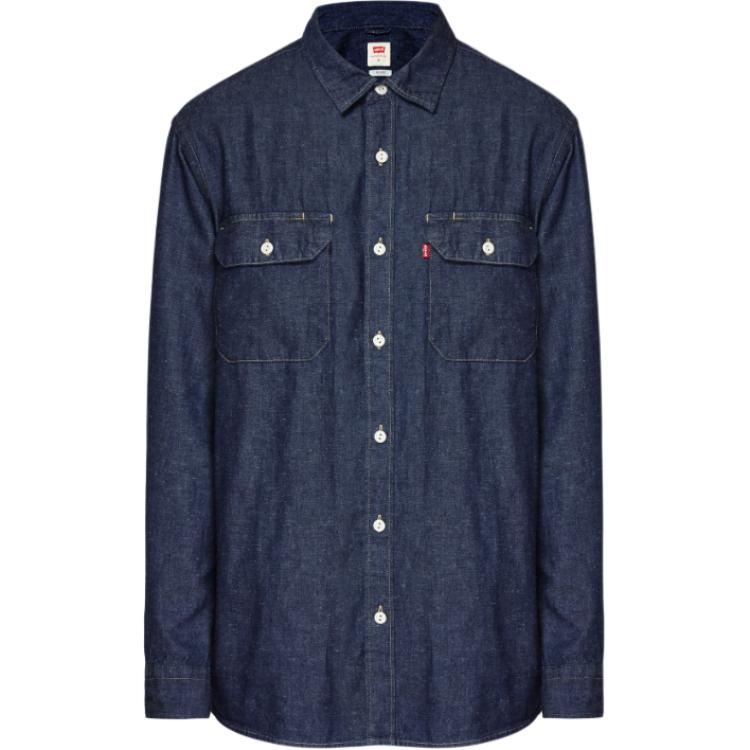 Мужская рубашка Levi's (темно-синяя)