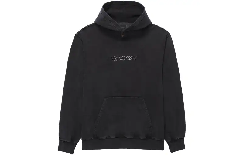 Vans Sweatshirts Men's Black Hooded Moderate Regular