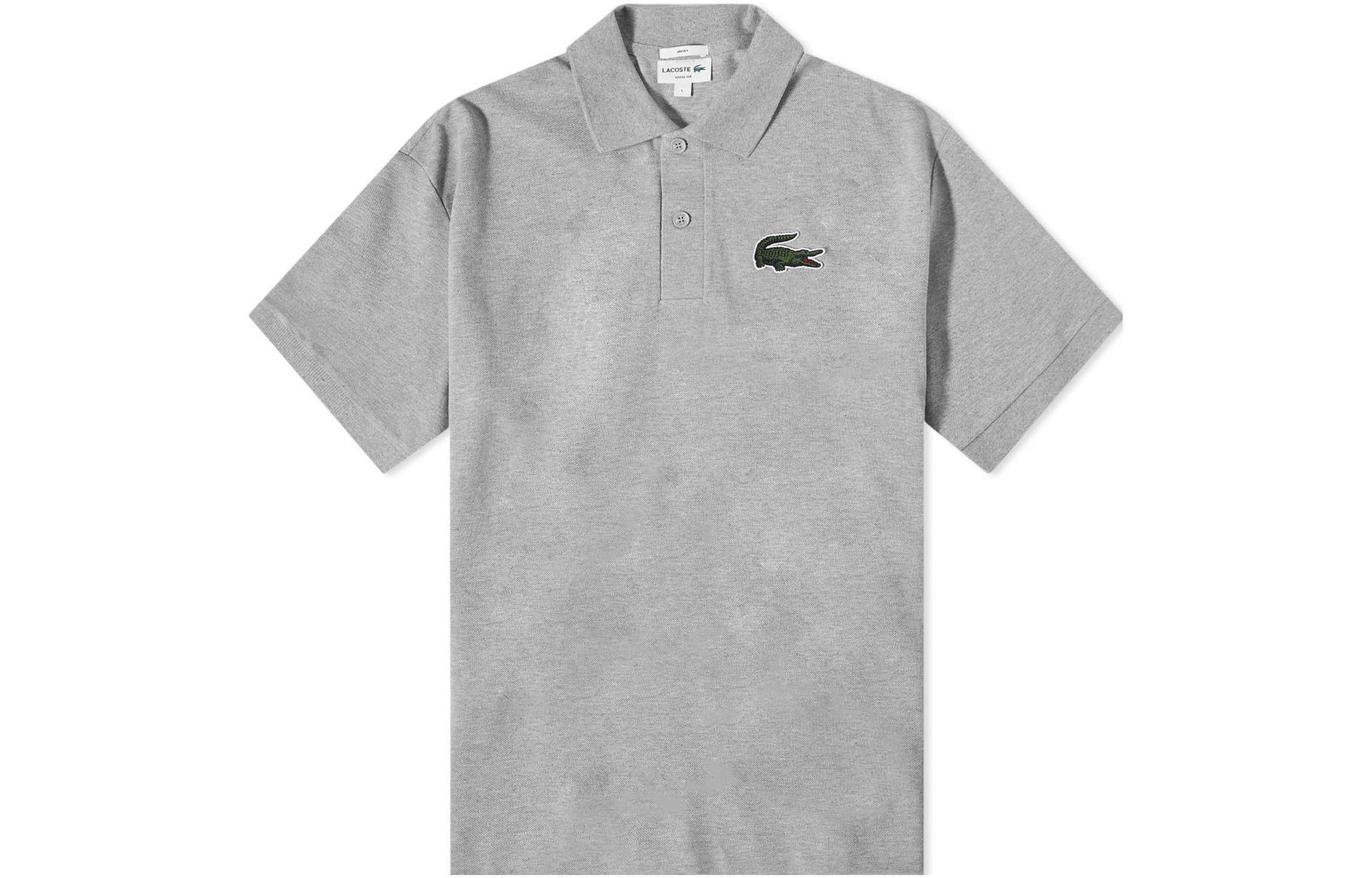 Мужская футболка-поло LACOSTE SS23 (серая)