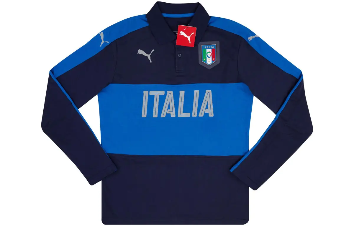PUMA Polo Shirt Men's Blue Black