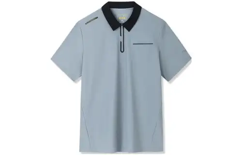 ANTA Variety Training Collection Polo Shirts Men's Light Onion Gray Polo Collar Moderate Straight Fit