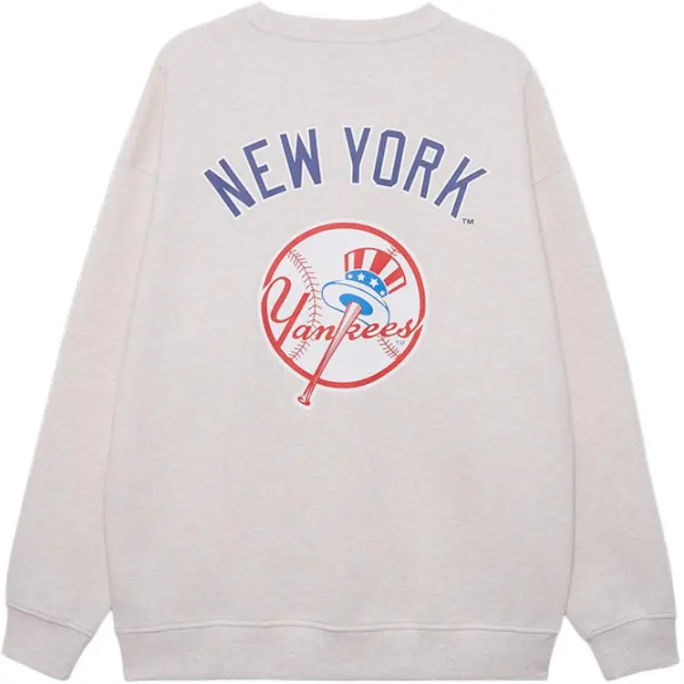 New Era FW24 American Sweatshirt Unisex Ivory White