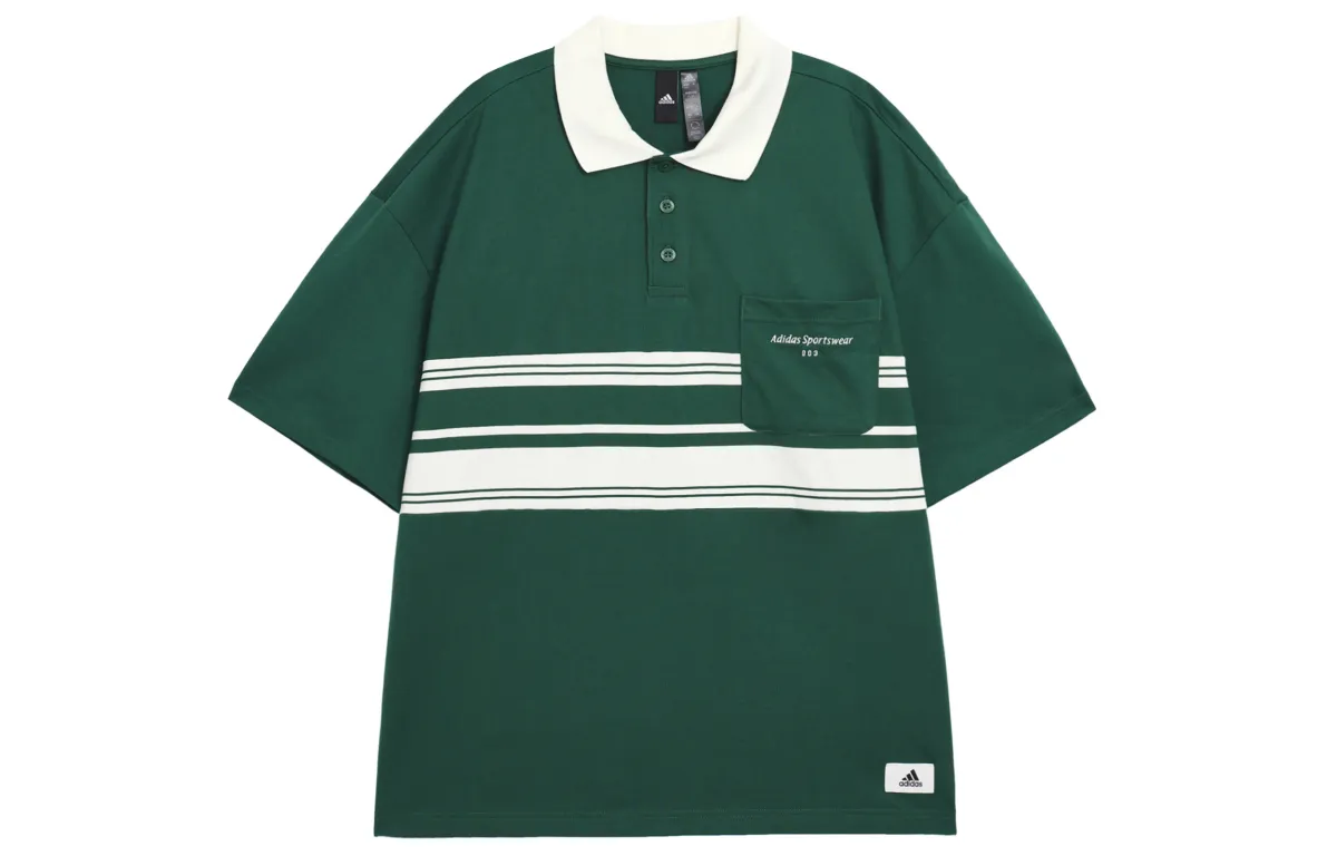 Adidas Polo Shirt Men's Forest Green