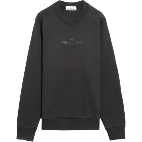 STONE ISLAND Logo Printed Crewneck Sweatshirt