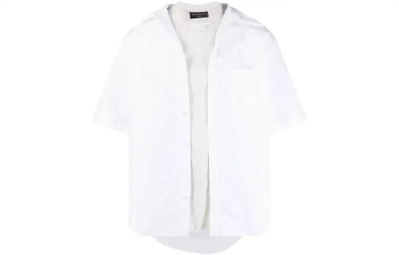 Balenciaga Shirts Men's White Moderate